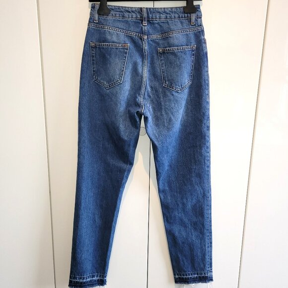 sandro High Waist Straight Leg Jeans Size 38 - Picture 3 of 6